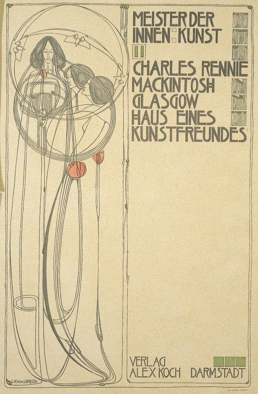 Página de rosto da Casa de um amigo de arte (Mestre do Interior II), 1902 de Charles Rennie Mackintosh