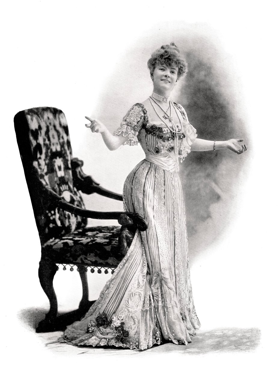 Atriz parisiense, mademoiselle Charlotte Wiehe, 1901. de Charles Reutlinger
