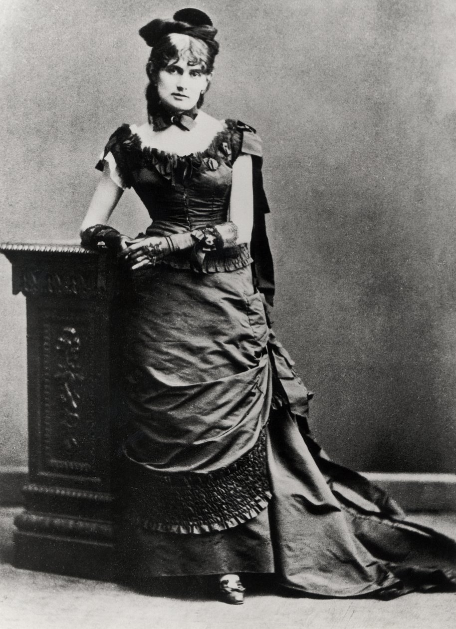 Berthe Morisot (1841-95) (foto do bw) de Charles Reutlinger