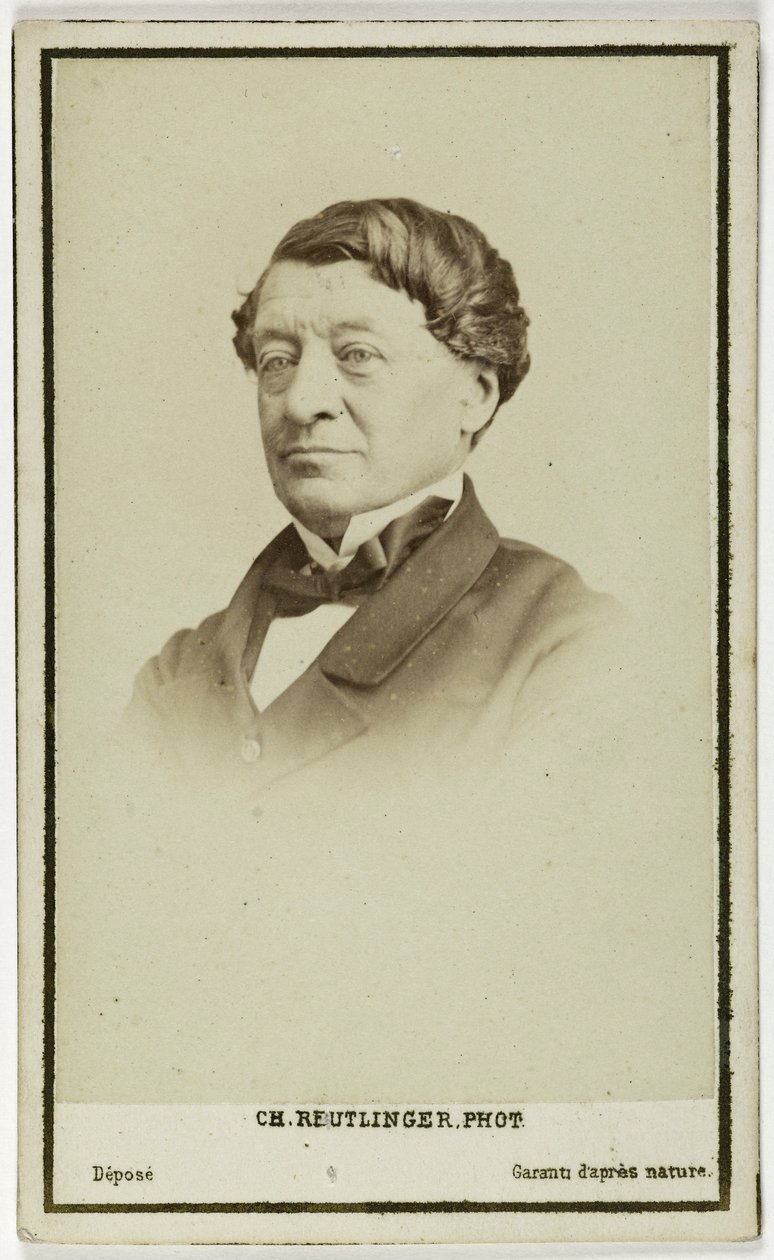 Retrato de Laborde Léon, diplomata, arqueólogo e curador do Louvre, c.1860-90 (foto) de Charles Reutlinger