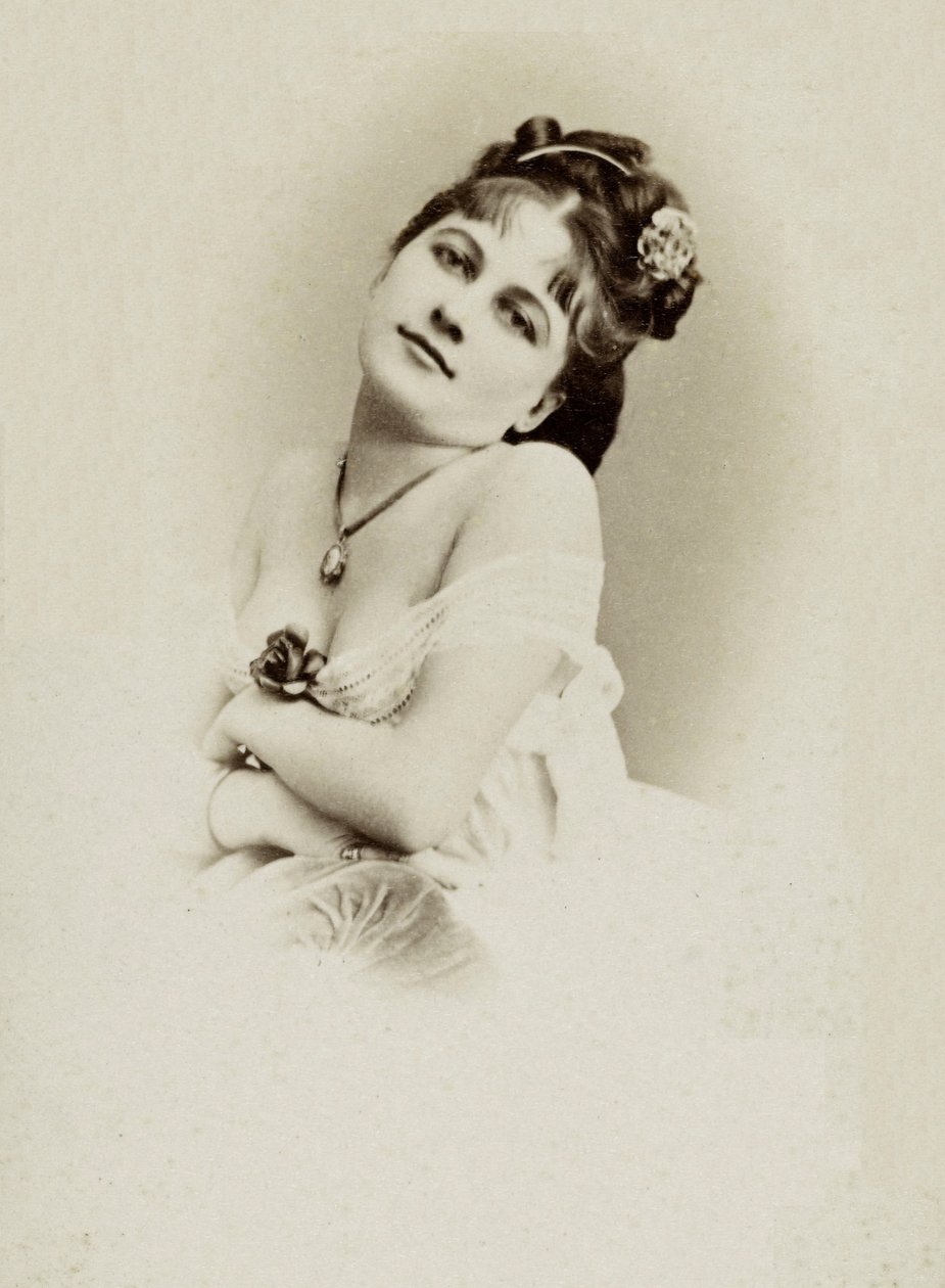Retrato da atriz Henriette Victoire Drouard (1851-1923). de Charles Reutlinger