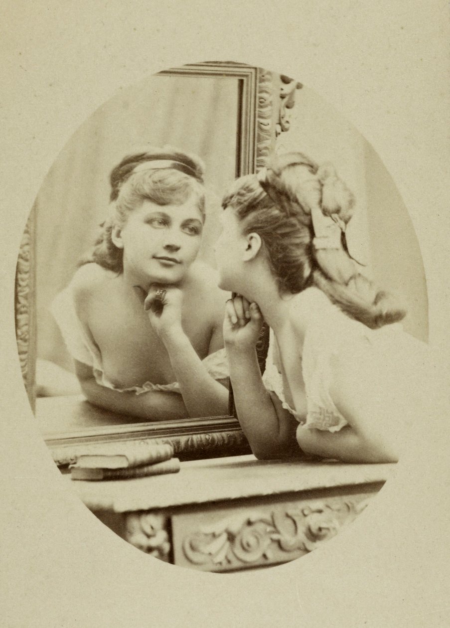 Retrato da atriz Henriette Victoire Drouard (1851-1923). de Charles Reutlinger