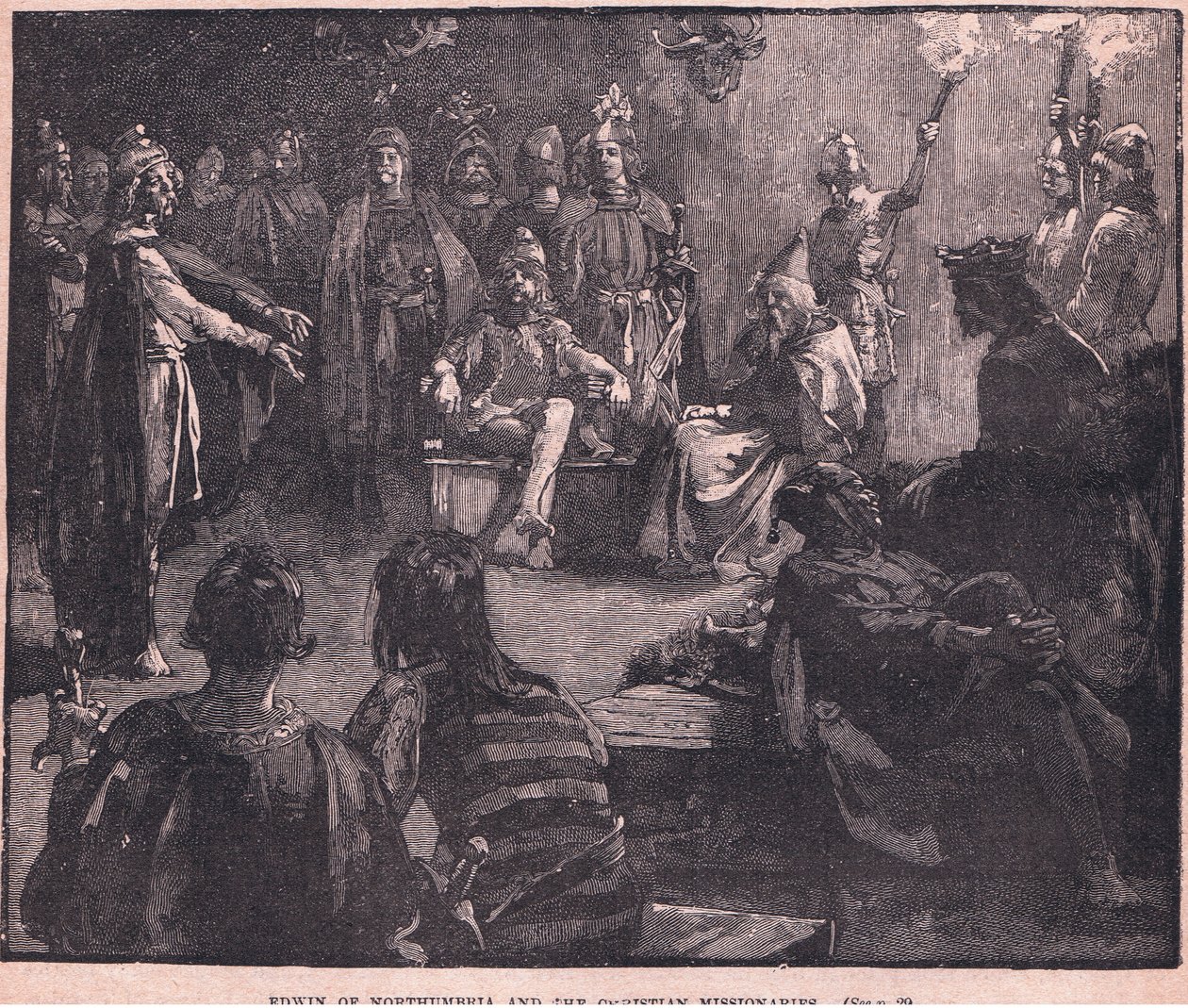 Edwin da Northumbria e os missionários cristãos de Charles Ricketts