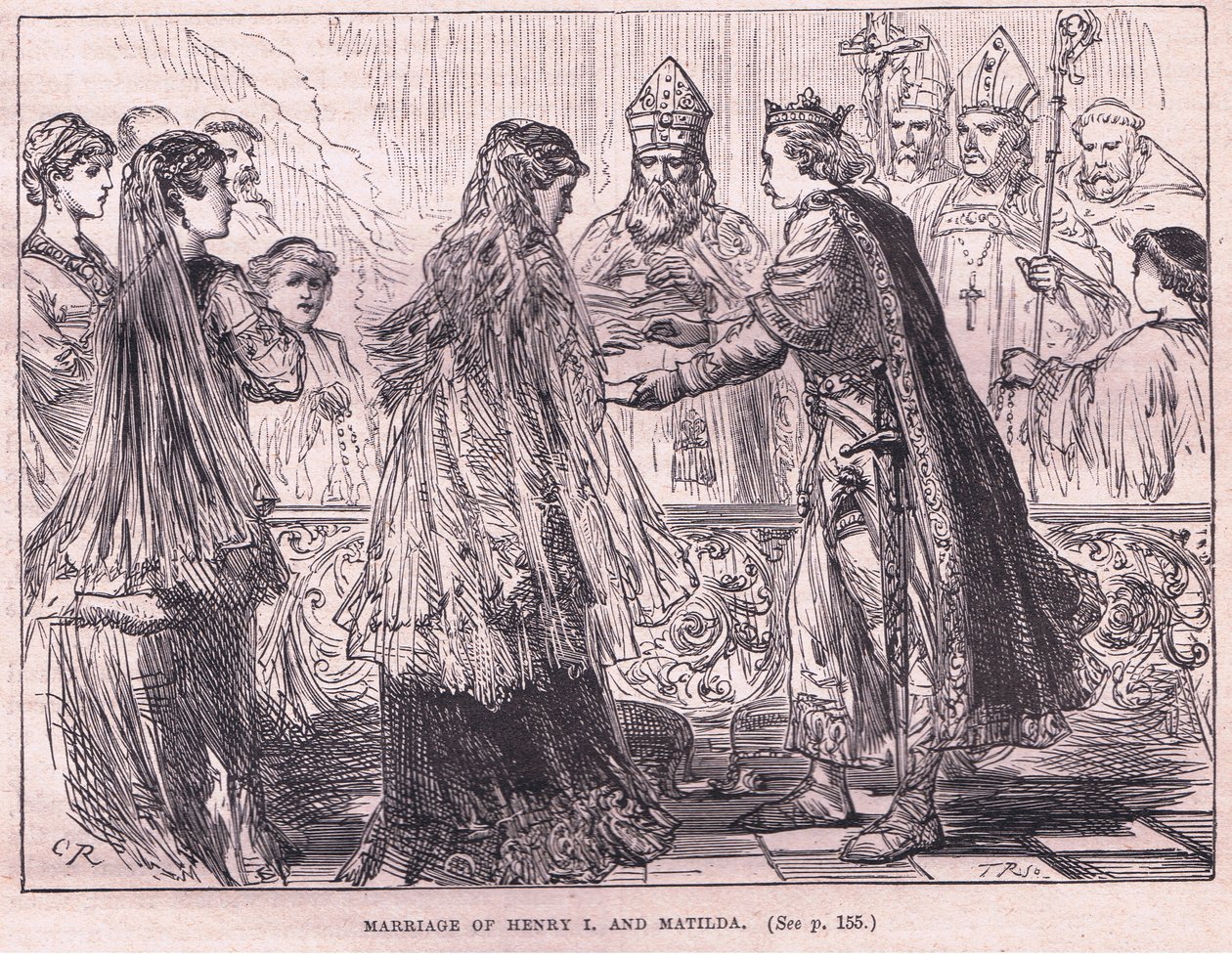 Casamento de Henrique I e Matilda AD 1102 de Charles Ricketts