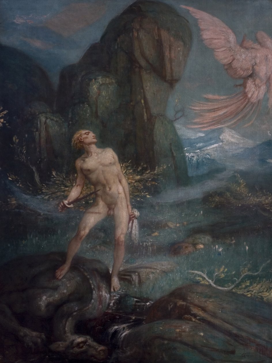 Siegfried e o pássaro mágico, c.1930 de Charles Ricketts