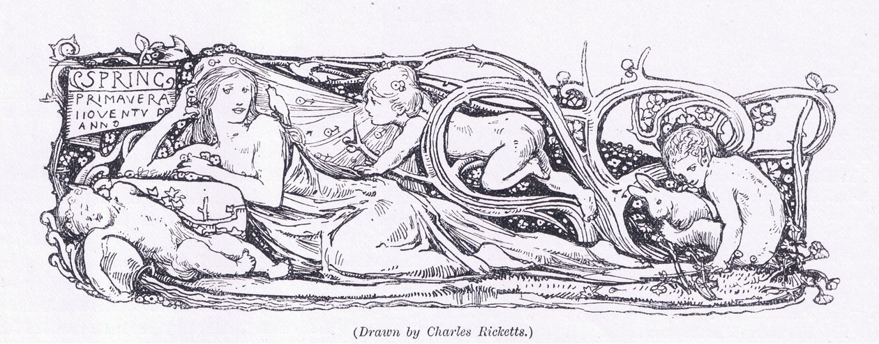 Primavera, da revista de arte de 1893, Cassell and Company, 1893 de Charles Ricketts