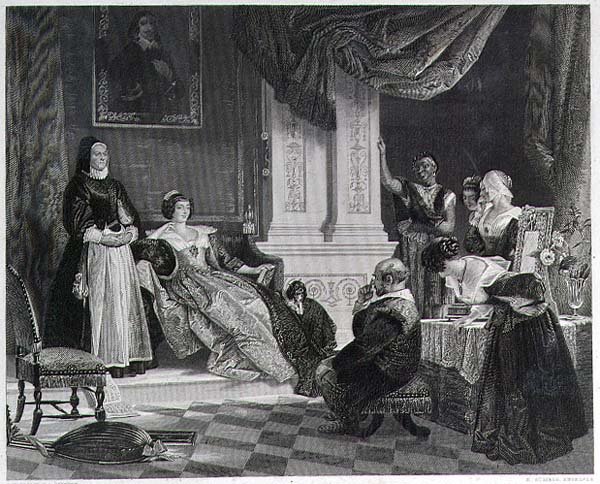 Sancho e a Duquesa, gravada por R. Staines (gravura) (ver também 15321) de Charles Robert (after) Leslie