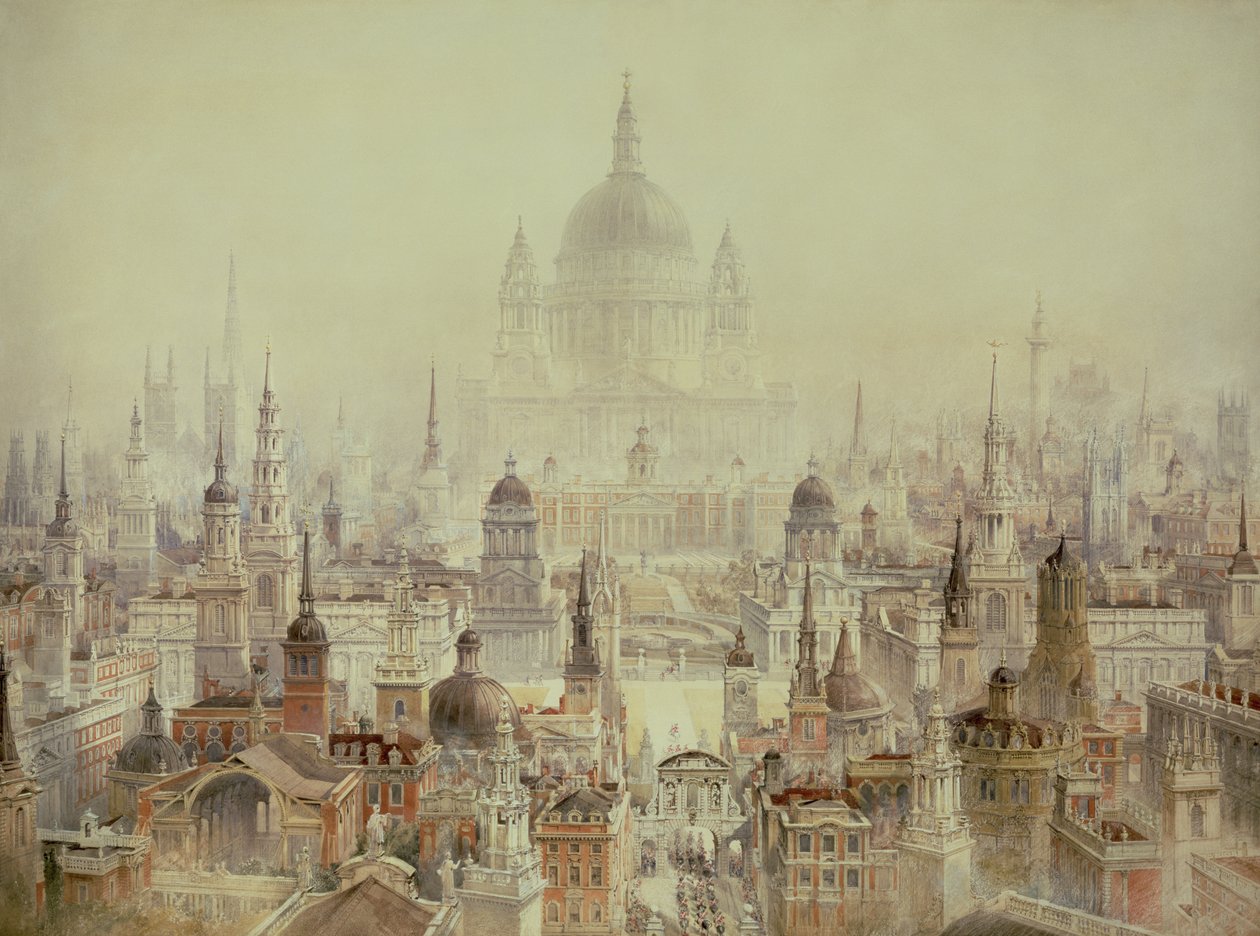 Um tributo a Sir Christopher Wren de Charles Robert Cockerell