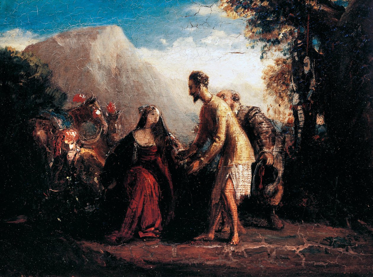 Dom Quixote e Dulcineia (óleo sobre tela de Charles Robert Leslie