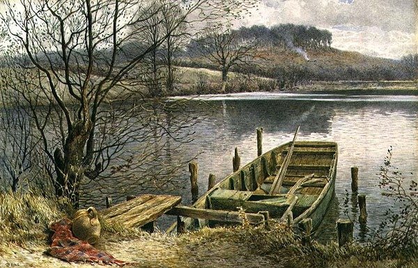 O rio Ferry (aguarela e guache) de Charles Robertson