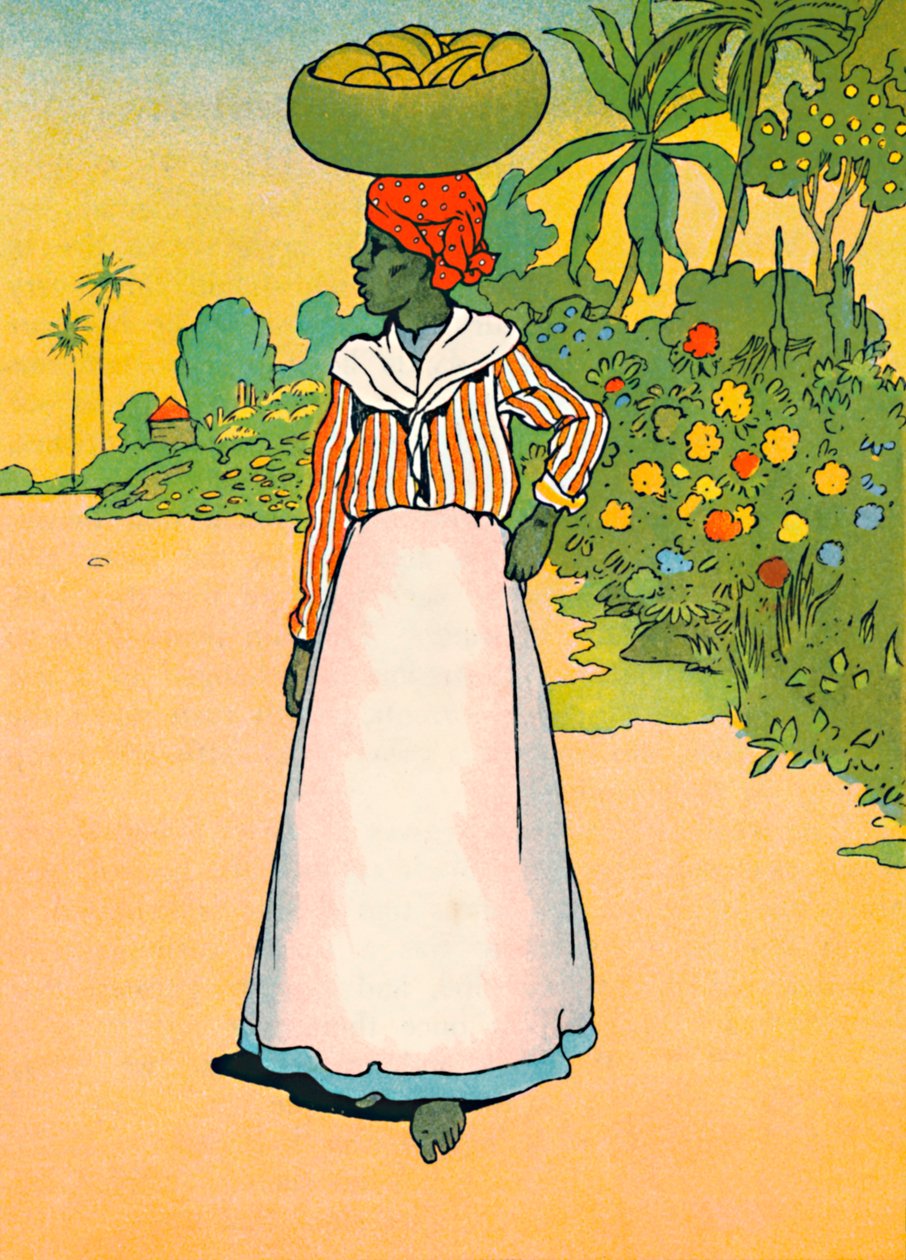 Uma rua na Jamaica, 1912 de Charles Robinson