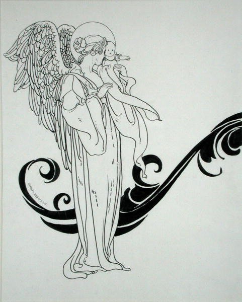 Angel and Baby, ilustração de 