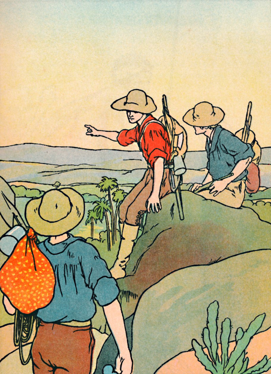 Primeiros colonos na Austrália, 1912 de Charles Robinson