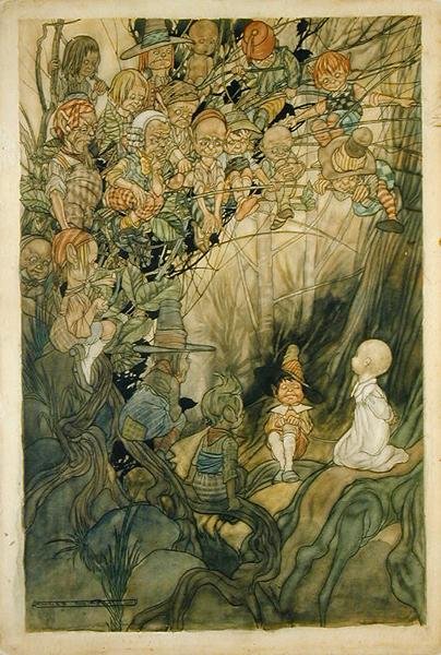 Fadas (aguarela sobre papel) de Charles Robinson