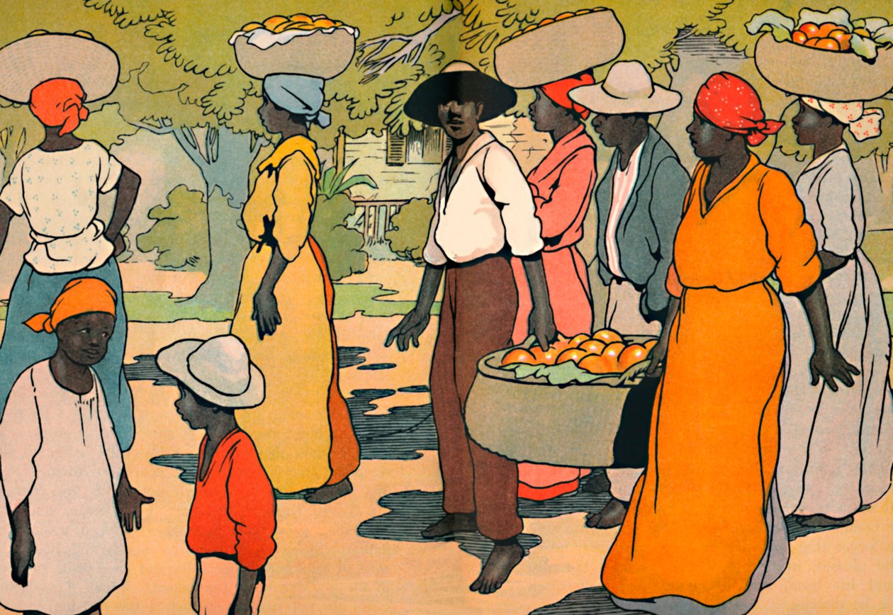 Indo ao mercado, 1912 de Charles Robinson
