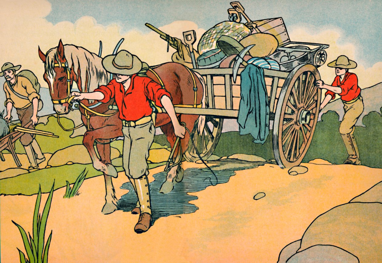 Fora para os campos de ouro, 1912 de Charles Robinson