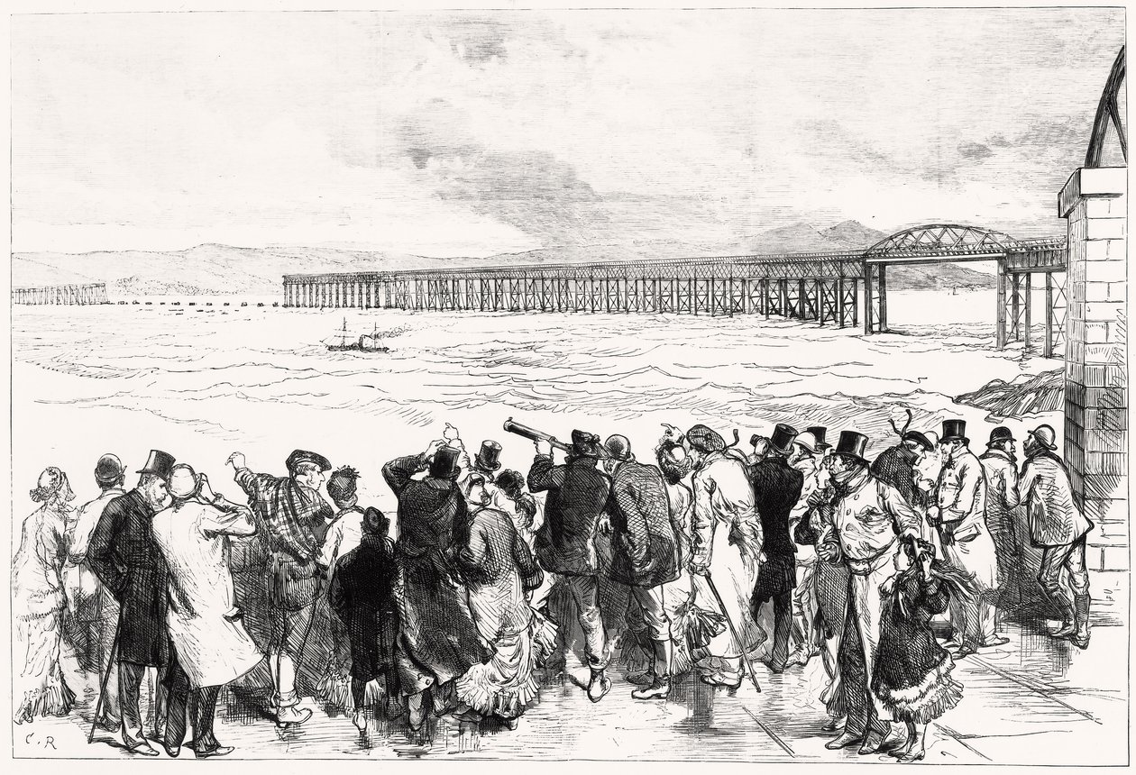 A Ponte Tay como apareceu na segunda-feira, 29 de Dezembro, no Ten O