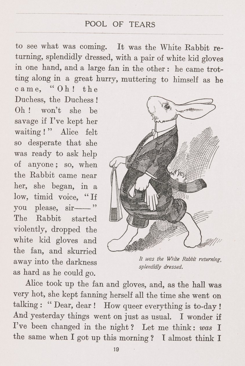 O Coelho Branco esplendidamente vestido de Charles Robinson
