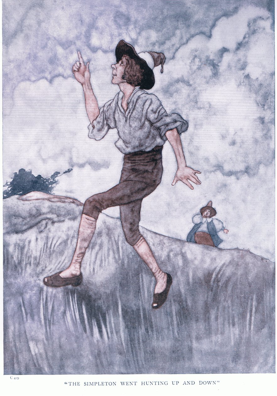 O simplório foi caçar para cima e para baixo, década de 1930 de Charles Robinson