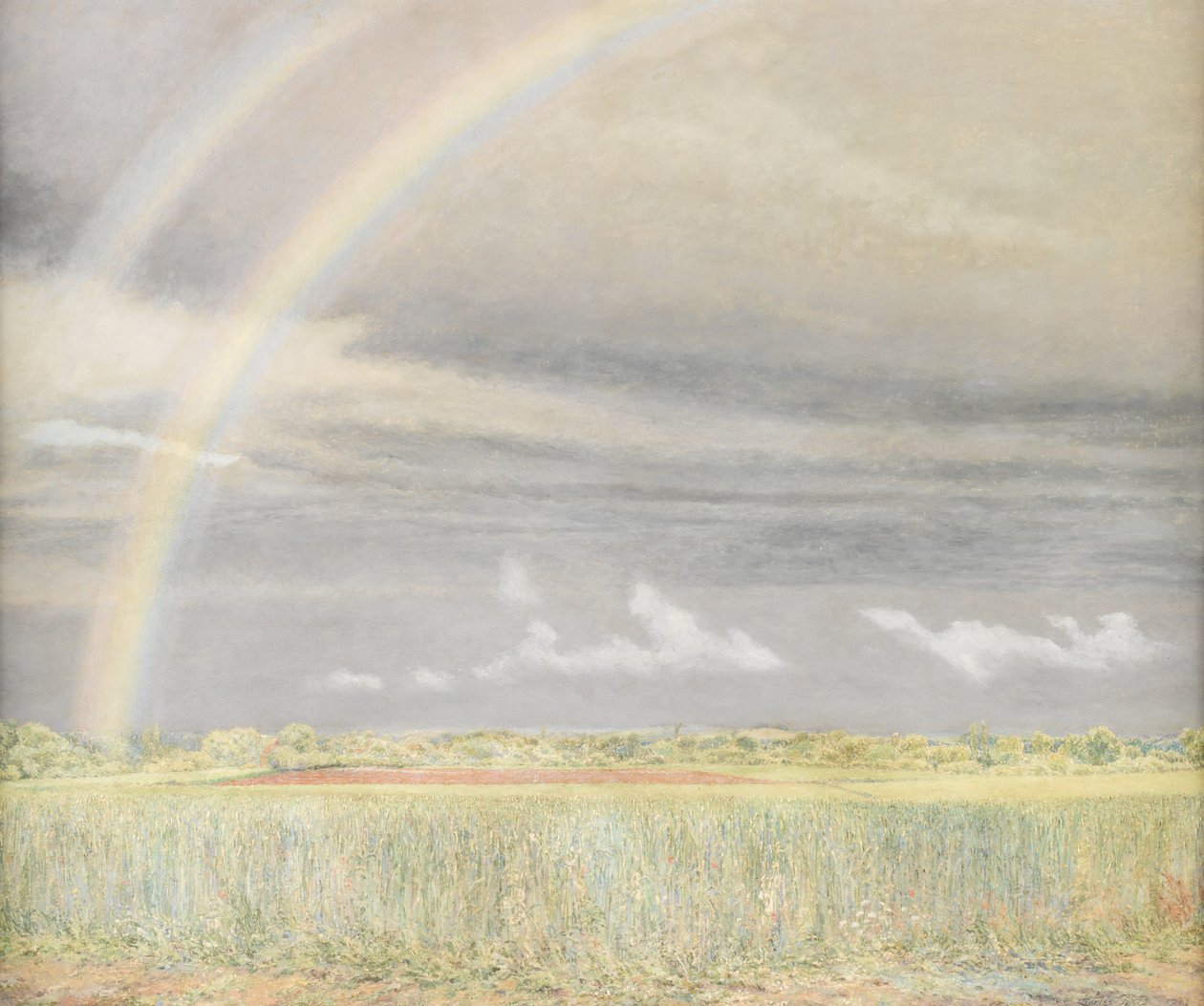 O arco-íris (óleo sobre tábua) de Charles Robinson Sykes