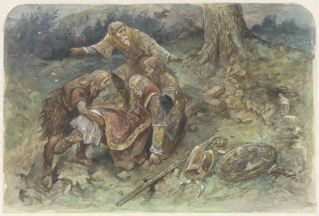 Adalbert ferido é transportado de Charles Rochussen