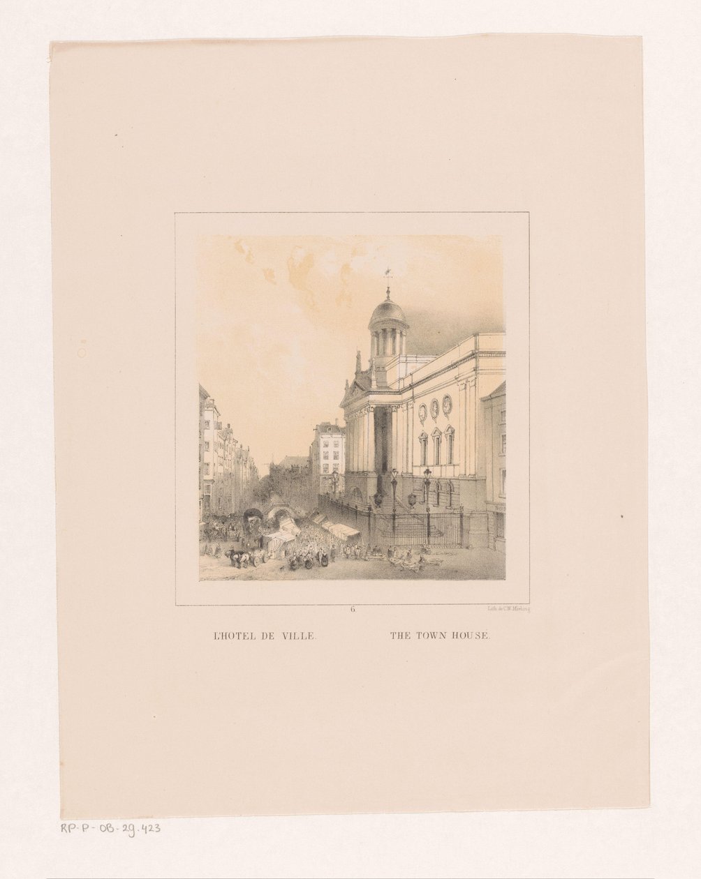 Vista da Câmara Municipal de Roterdão
L