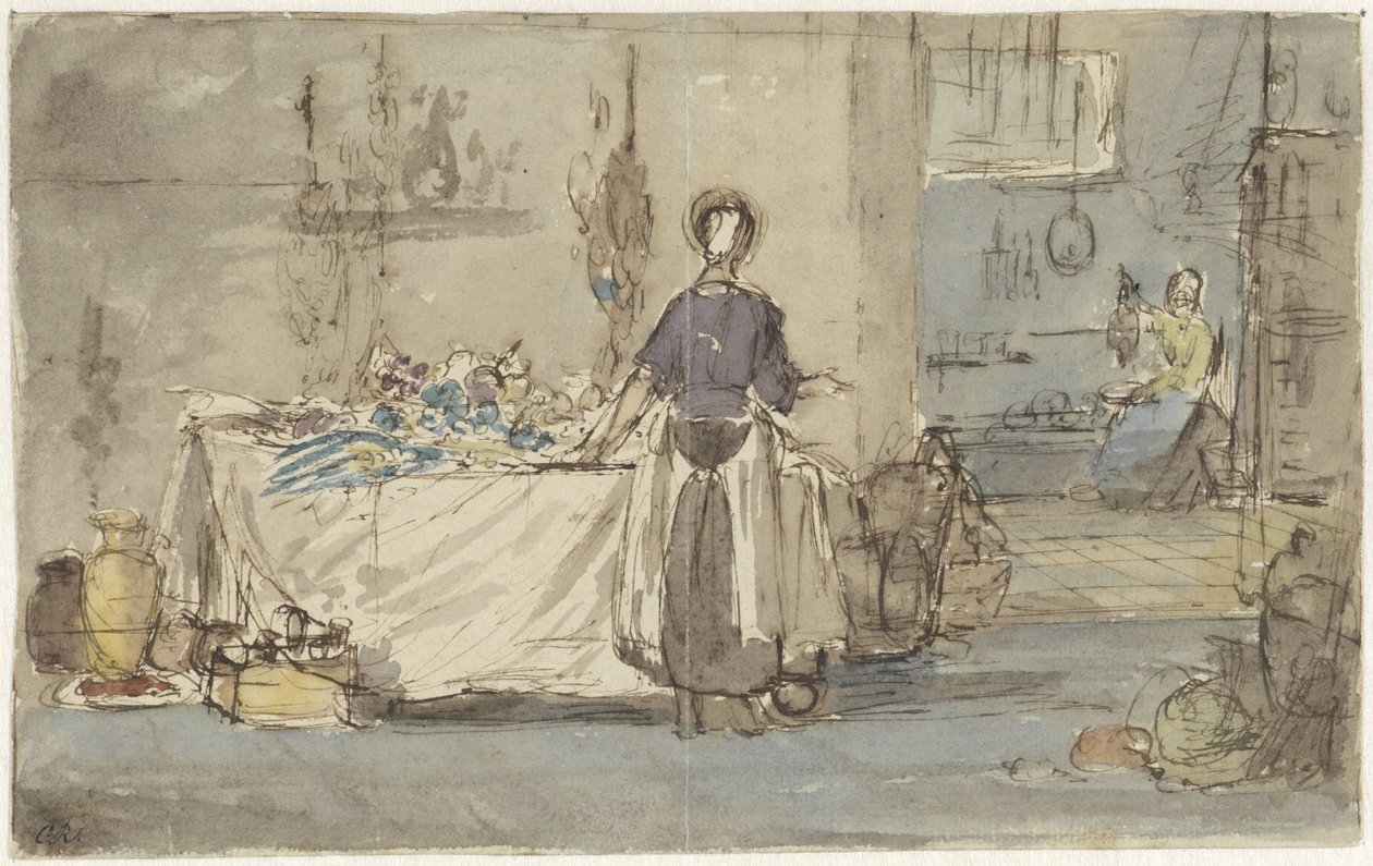 Interior da cozinha de Charles Rochussen