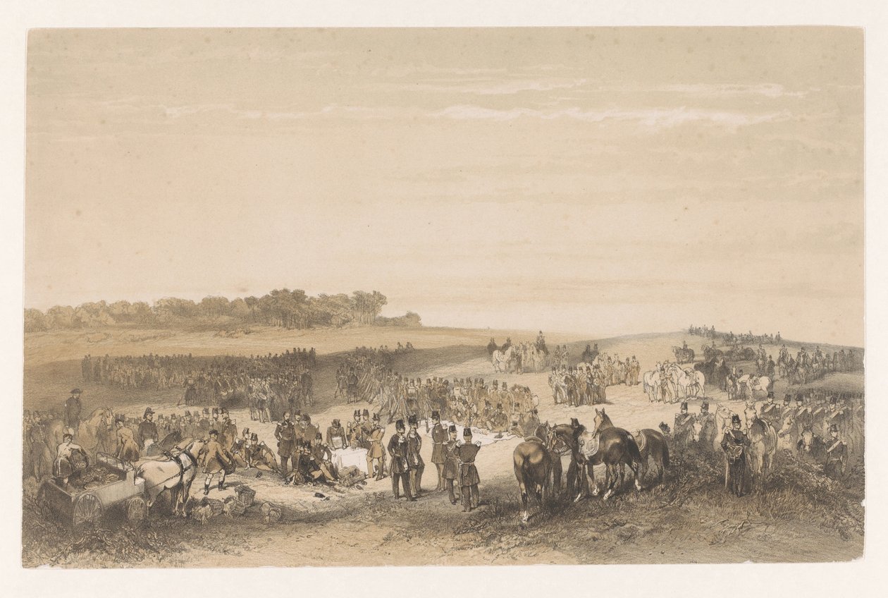 Militares nos pântanos de Charles Rochussen