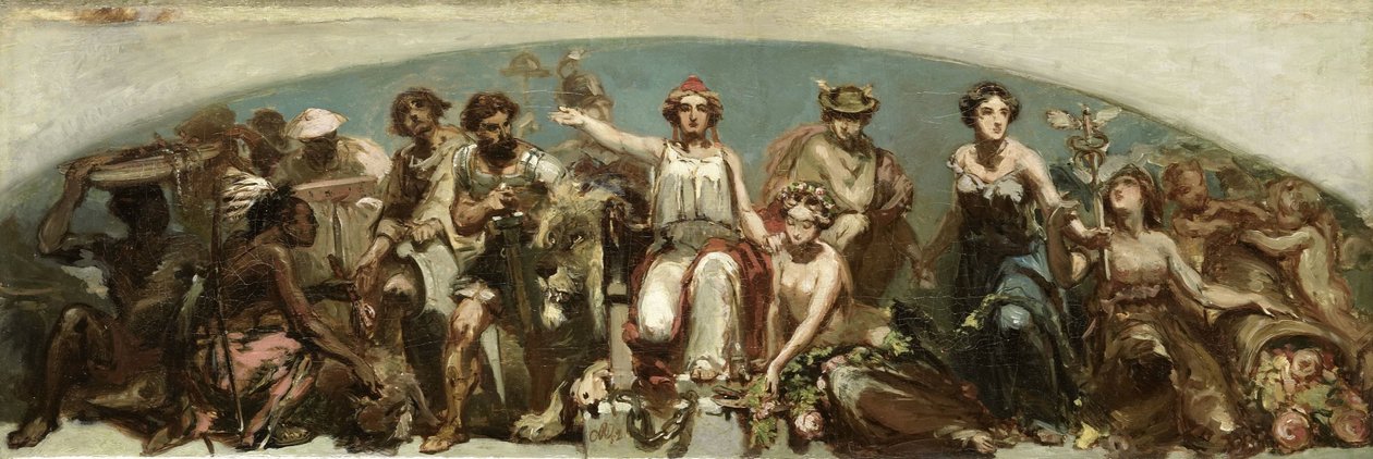As colónias pagam tributo à donzela holandesa de Charles Rochussen