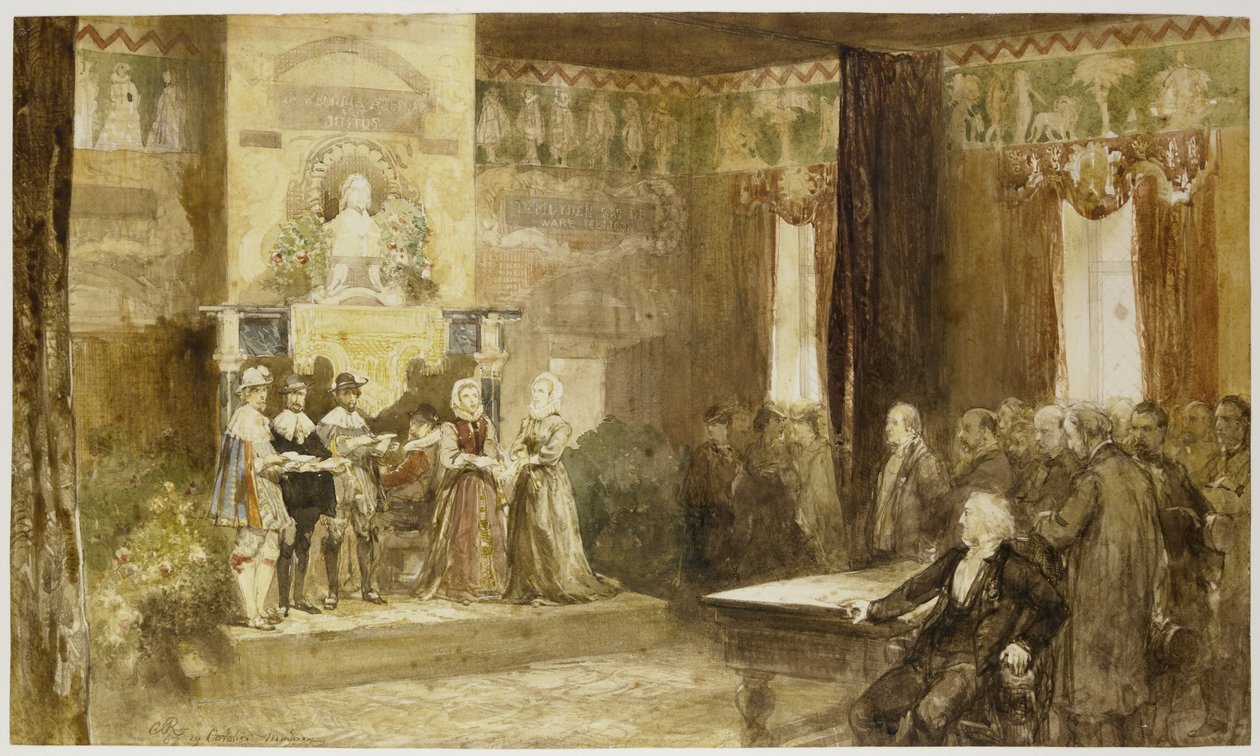 Festa de Vondel no Muiderslot, 1867 de Charles Rochussen