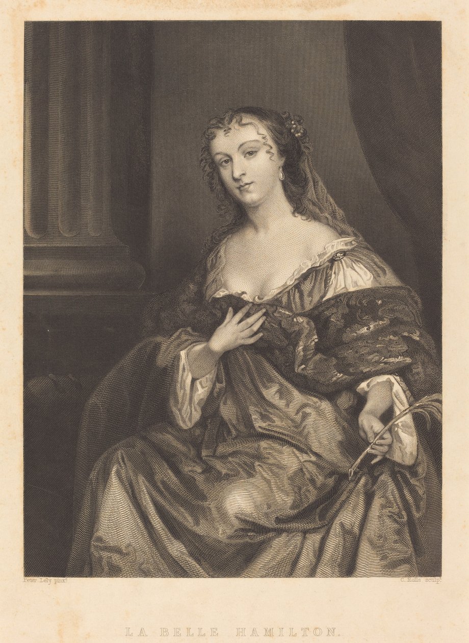 O Belo Hamilton de Charles Rolls after Sir Peter Lely