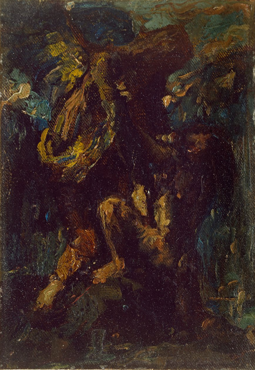 Jacob lutando com o anjo, século 19 de Charles S Ricketts