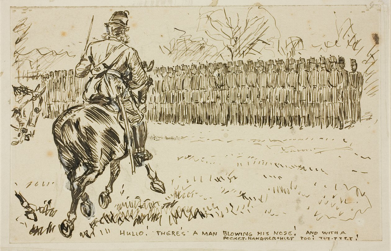 Uma Inspeção Militar de Charles Samuel Keene