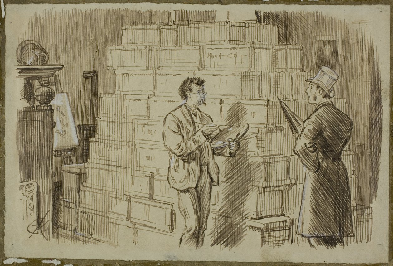 No estúdio de Charles Samuel Keene