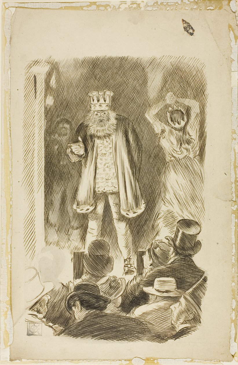 Lord Salisbury discursando em uma reunião de Charles Samuel Keene