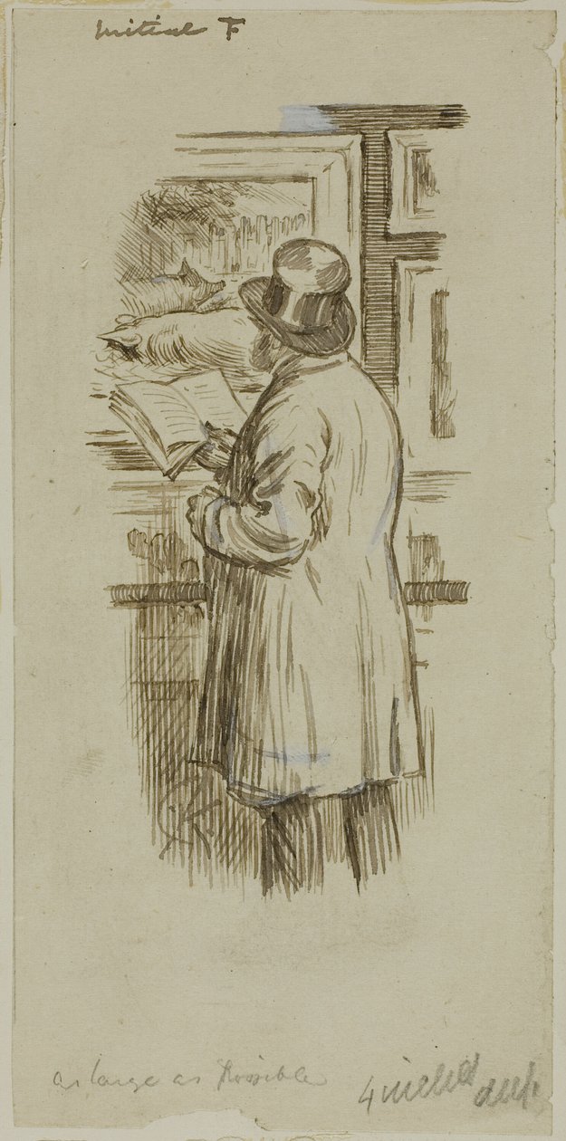 homem em exposição de Charles Samuel Keene
