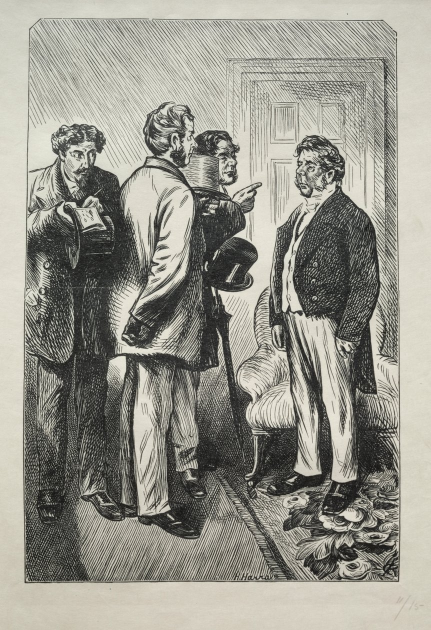 Nosso Peru de Natal, Sr. Bobsby Preocupado de Charles Samuel Keene