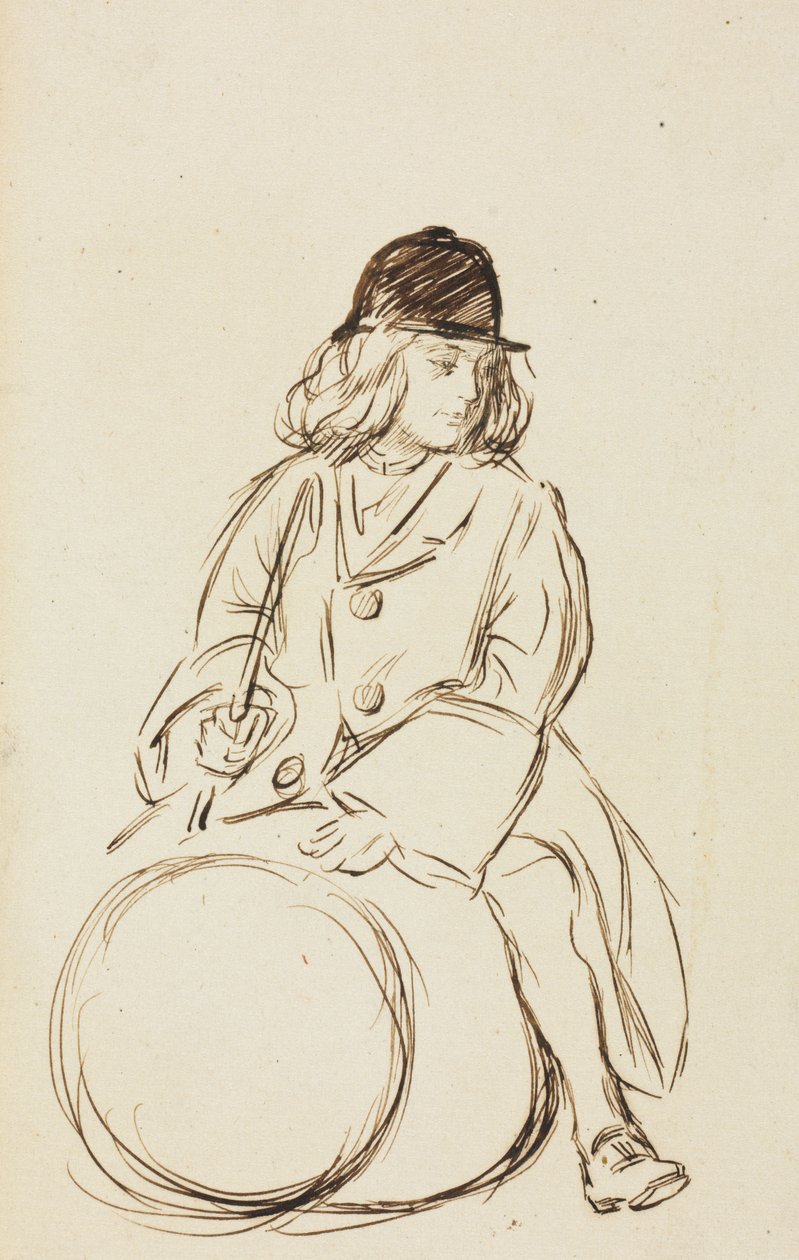 Retrato do Pequeno Corbauld de Charles Samuel Keene