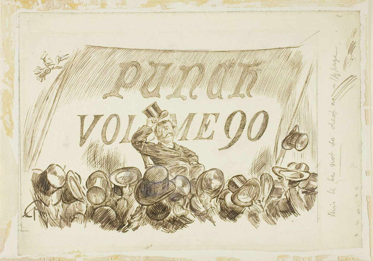Estudo para Punch, Volume 90 de Charles Samuel Keene
