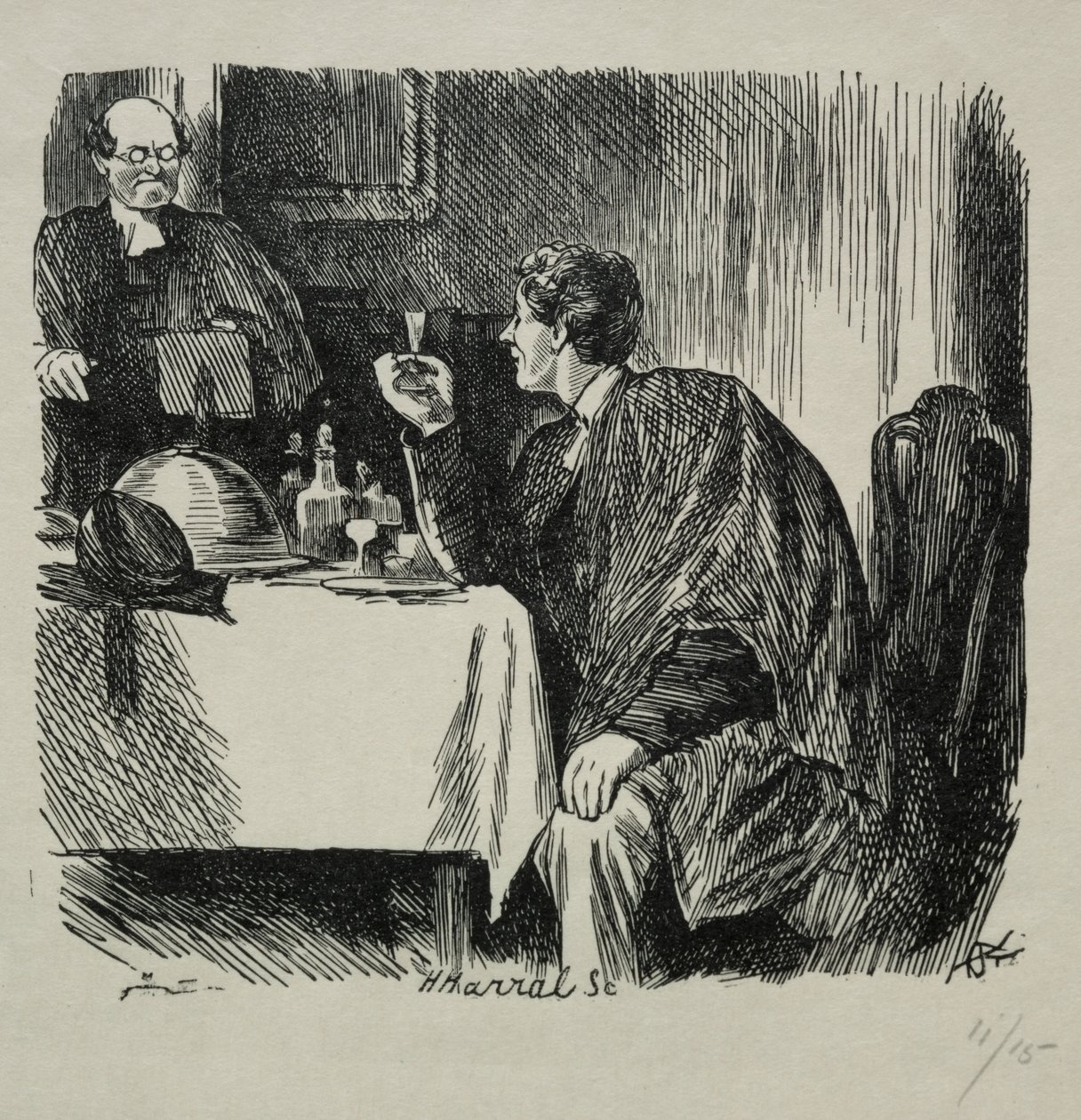 Ceia do grau de Tomkin e como terminou de Charles Samuel Keene