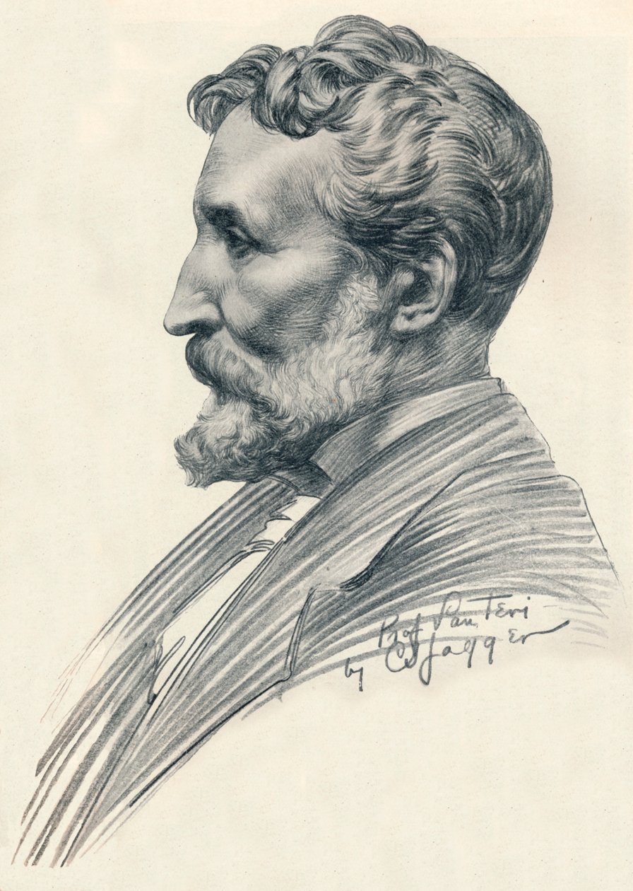 Edouard Lanteri, Francês-nascido escultor britânico e Medalhado, século c20th 1914-1915. de Charles Sergeant Jagger