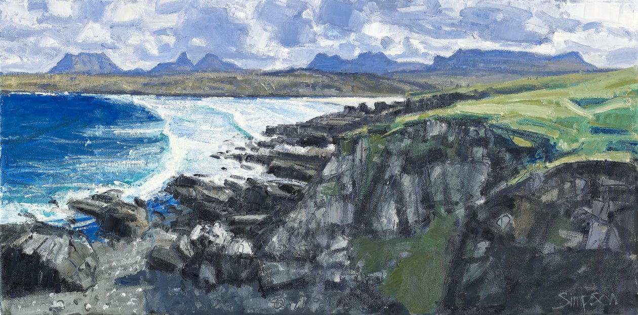 Achnahaird Bay, 2011 (óleo sobre tela) de Charles Simpson