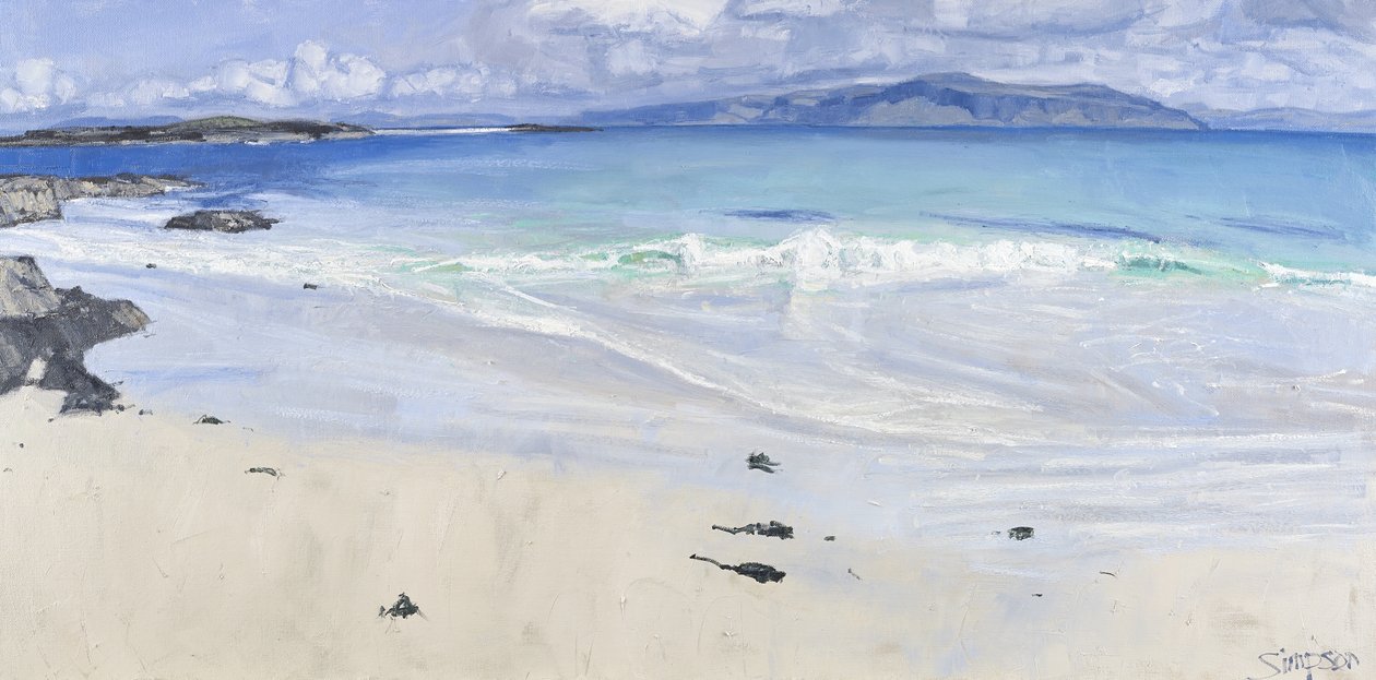 Onda de abril, Iona, 2013 (óleo sobre tela) de Charles Simpson