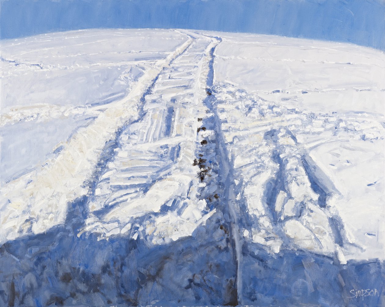 Deep Snow, 2010 (óleo sobre tela) de Charles Simpson