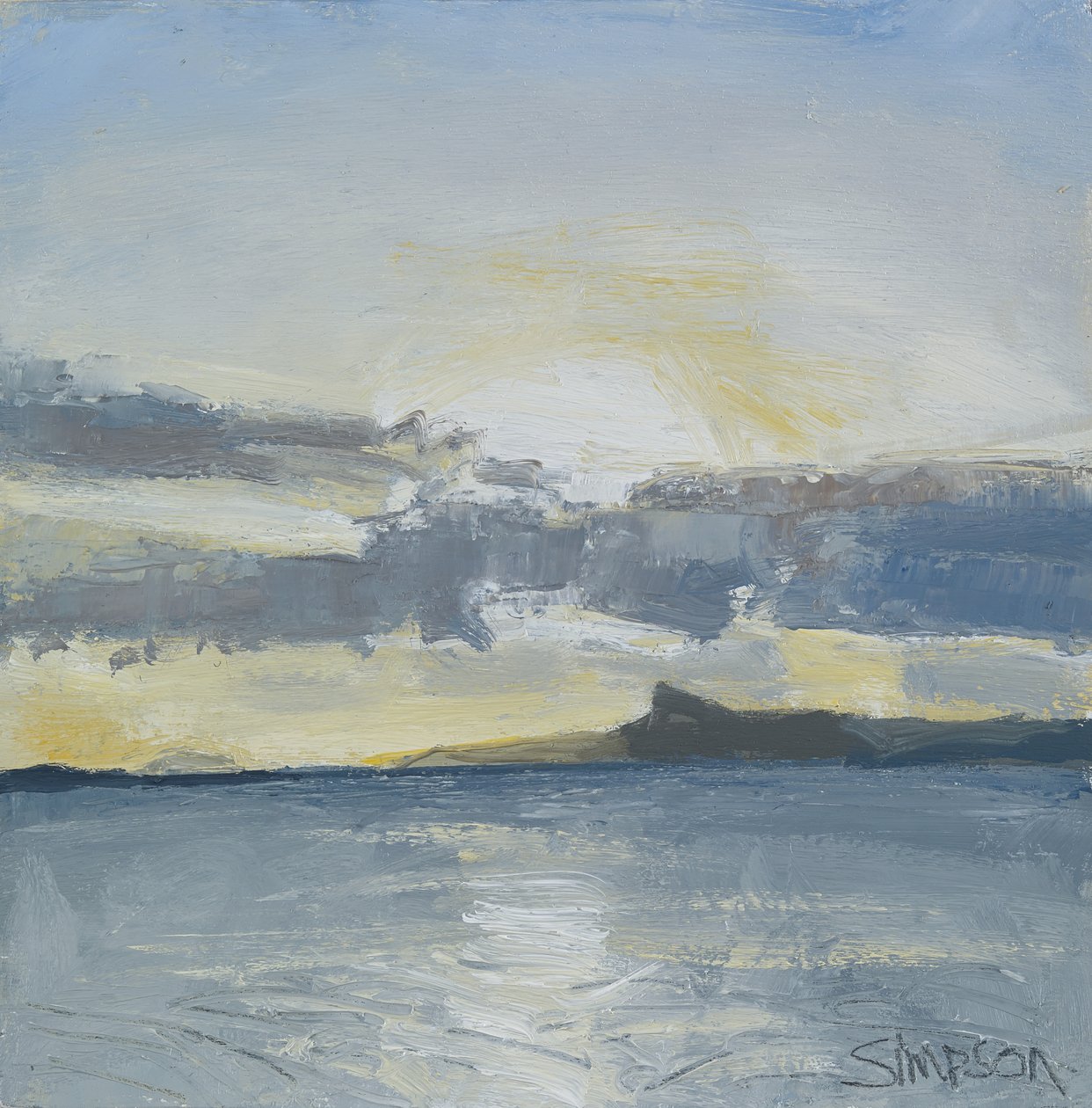 Eigg, 2013 (óleo sobre tela) de Charles Simpson