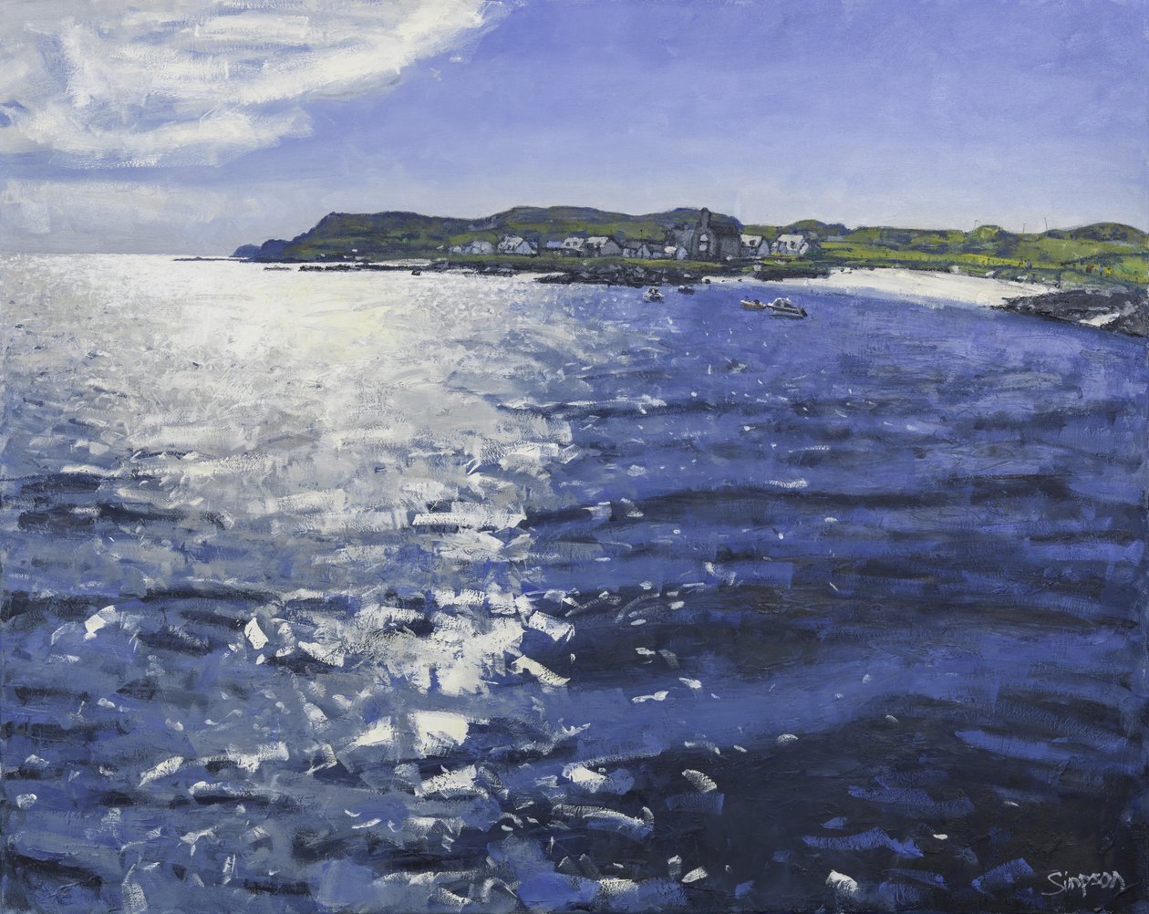 Iona Light, 2017 (óleo sobre tela) de Charles Simpson