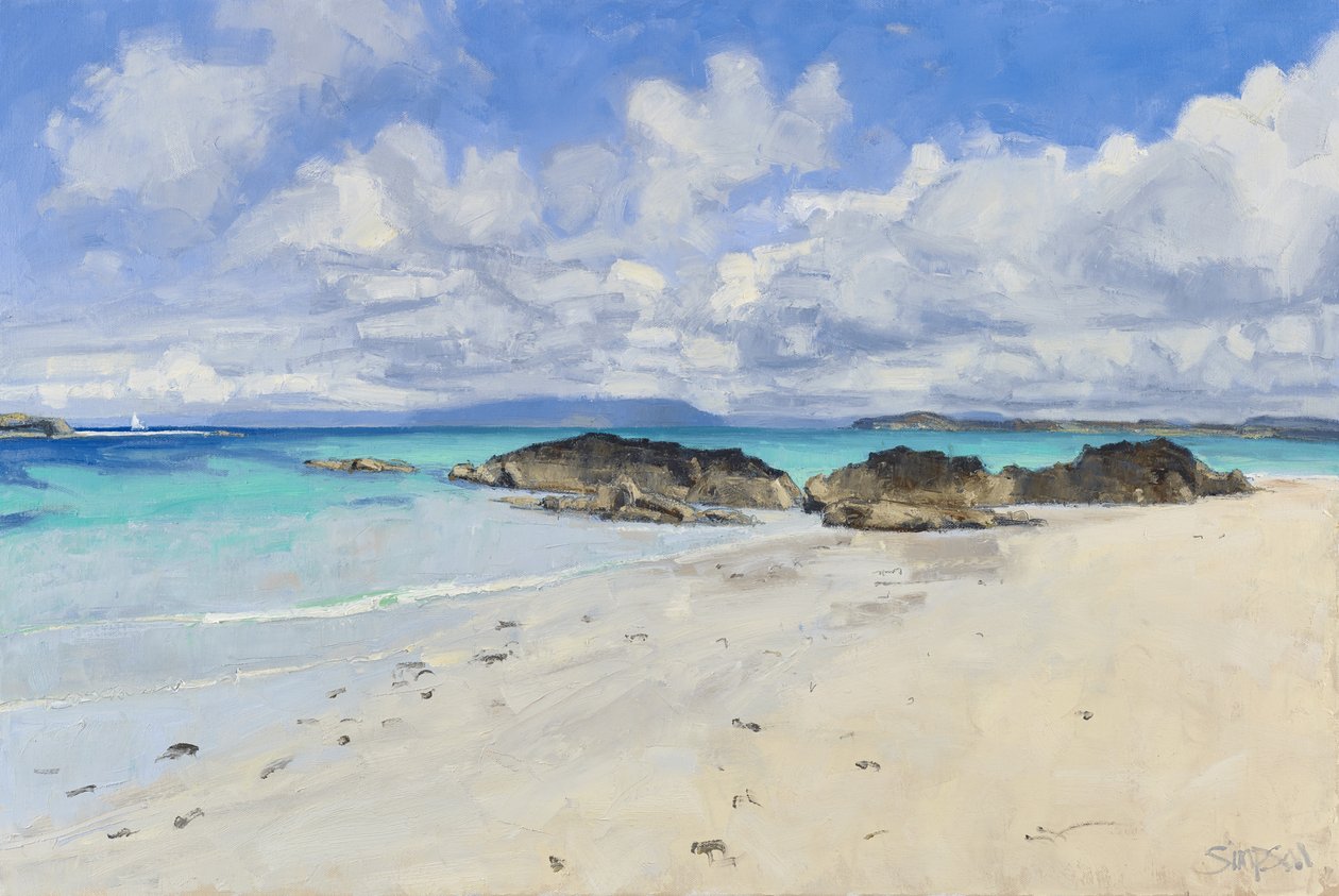 Iona Summer (The Finger), 2015 (óleo sobre tela) de Charles Simpson