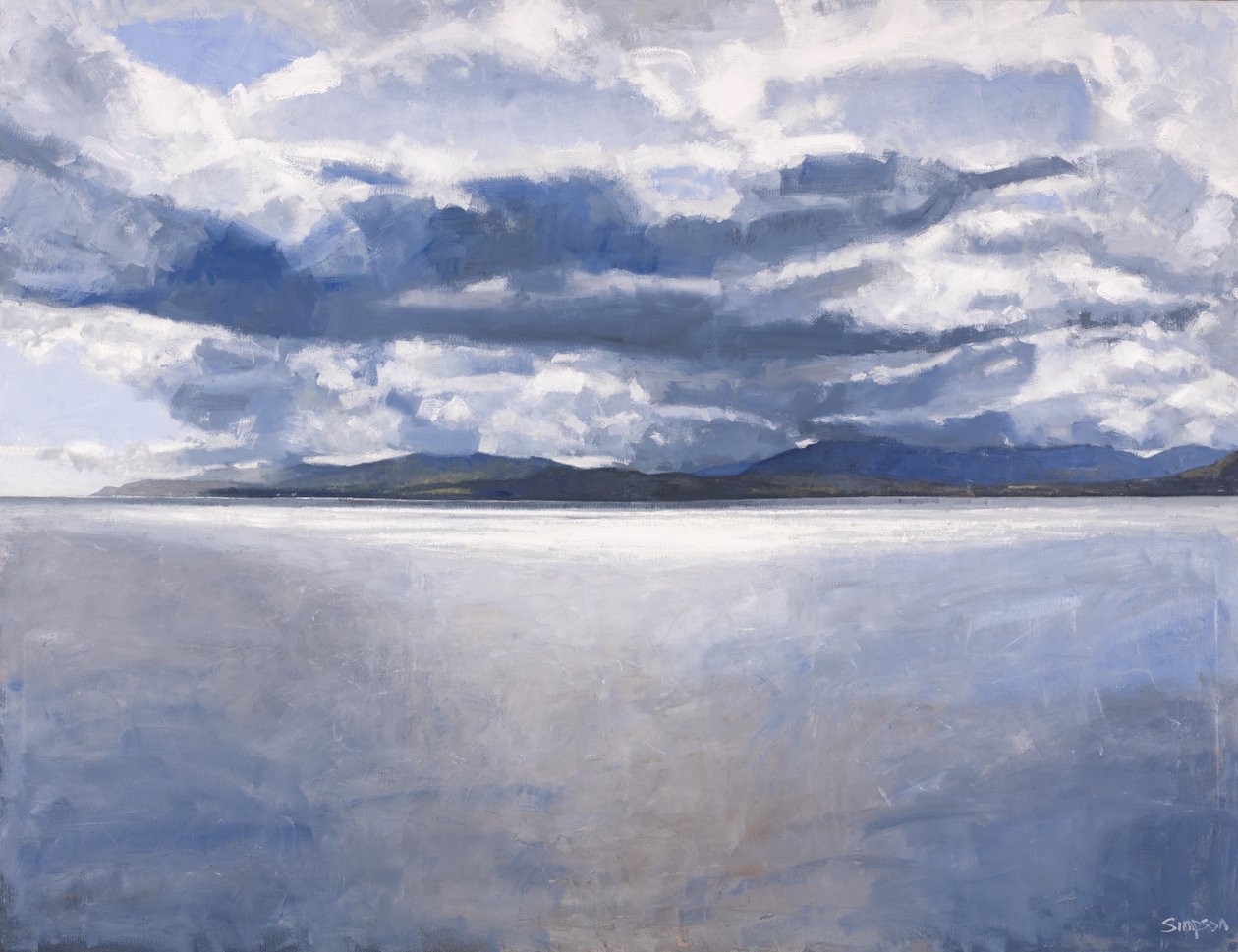 Ilha de Mull, 2017 (óleo sobre tela) de Charles Simpson