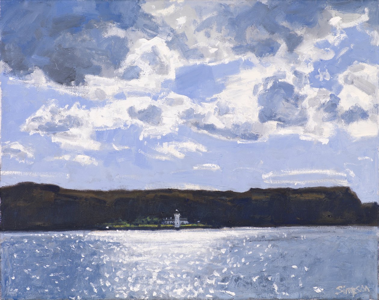 Farol, 2017 (óleo sobre tela) de Charles Simpson
