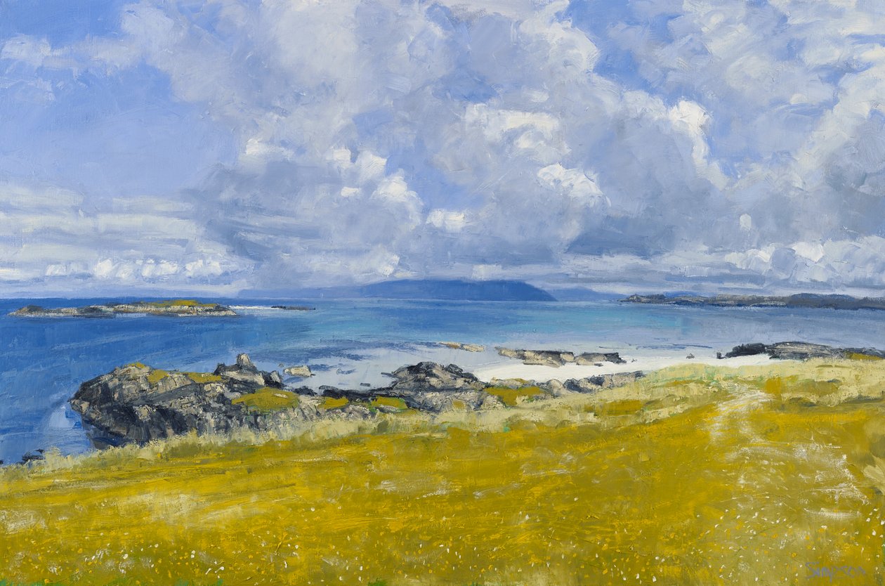 North Shore, Iona, 2015 (óleo sobre tela) de Charles Simpson